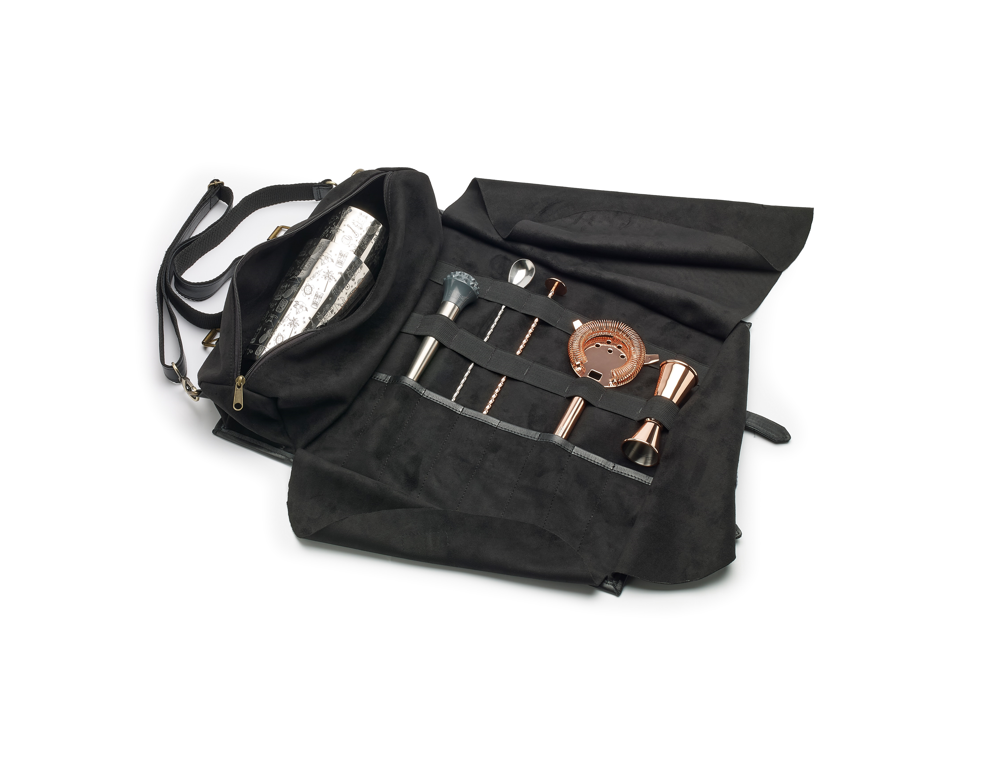 Black leather tool pouch sale