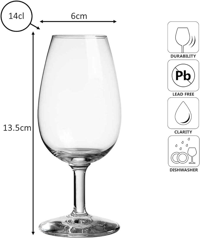 Distillery Whisky Taster Glass with Gauge Lines 14cl