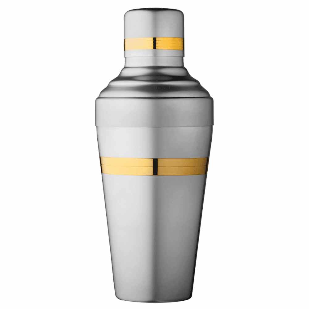 Baron Yukiwa Gold and Matt Steel Shaker 50cl