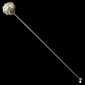 Classico Silver Plated Scallop Bar Spoon 32cm