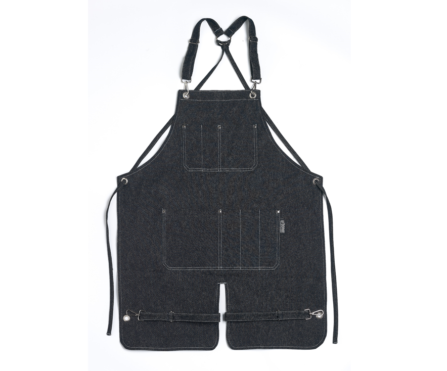 100% Denim Apron with Kangaroo Pocket