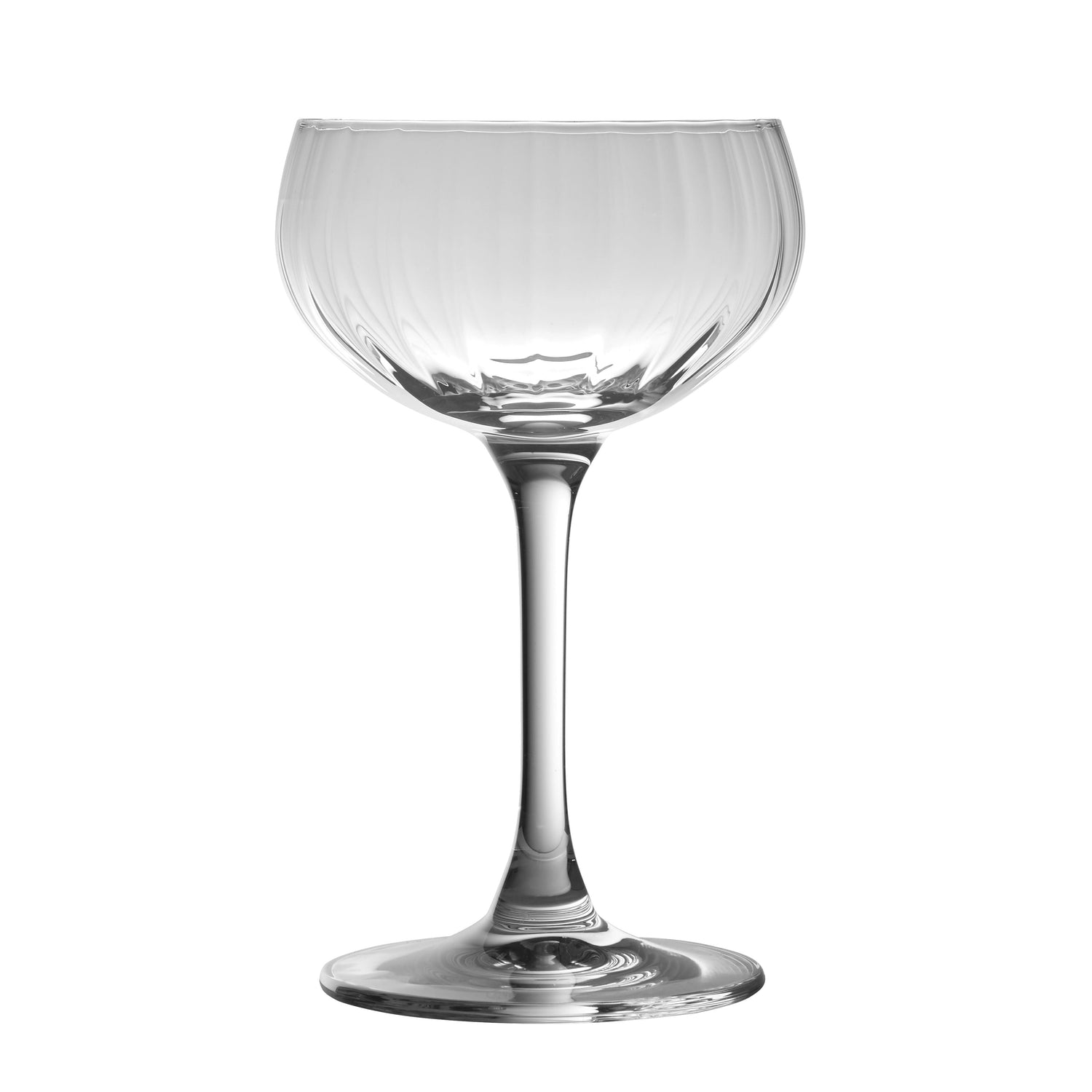 Retro Optic Champagne Glass Coupe 21cl